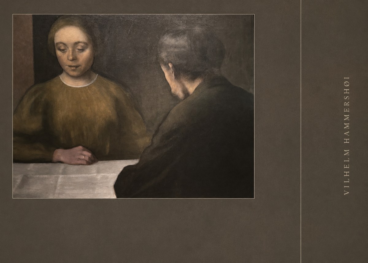 Vilhelm Hammershøi A Conversation No2 - Juliste