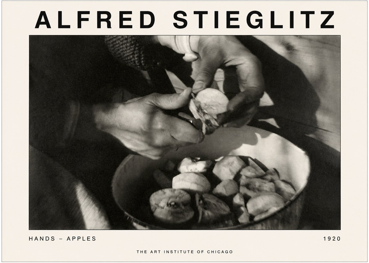 Alfred Stieglitz Hands - Apples No1 - Juliste