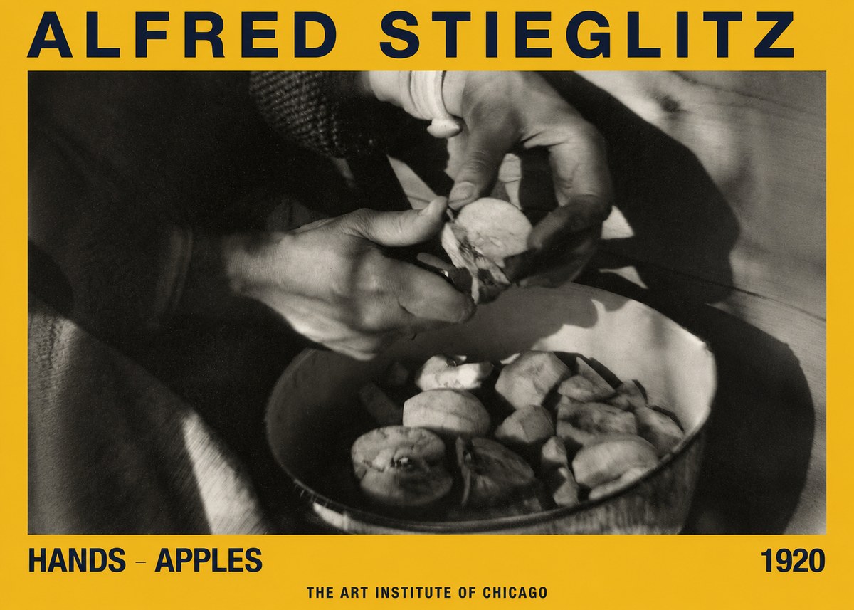 Alfred Stieglitz Hands - Apples No2 - Juliste