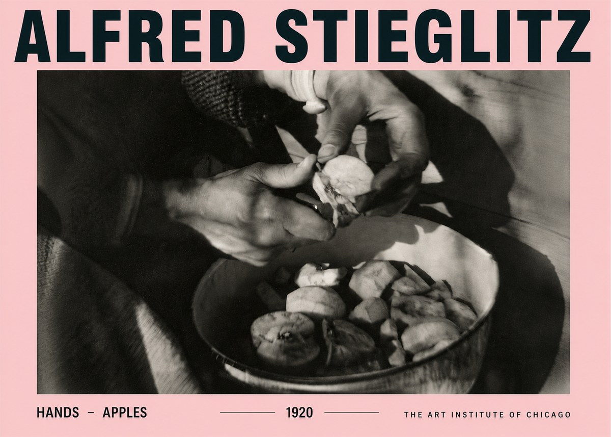 Alfred Stieglitz Hands - Apples No4 - Juliste