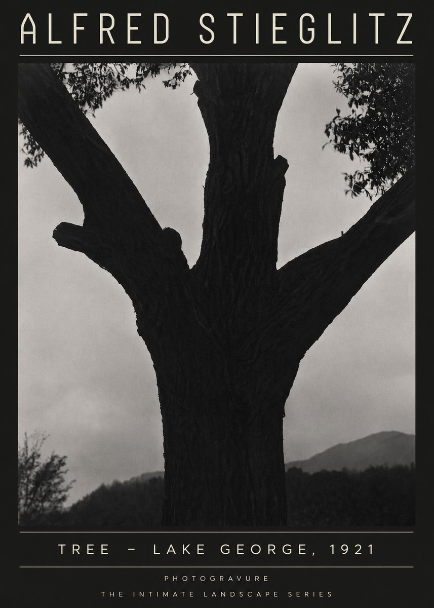 Alfred Stieglitz Tree - Lake George, 1921 No4 - Juliste