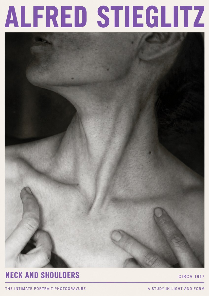 Alfred Stieglitz Neck and Shoulders No4 - Juliste