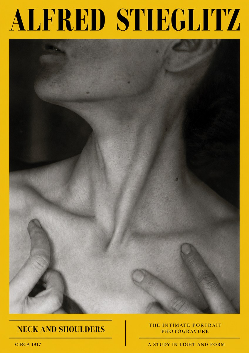 Alfred Stieglitz Neck and Shoulders No6 - Juliste