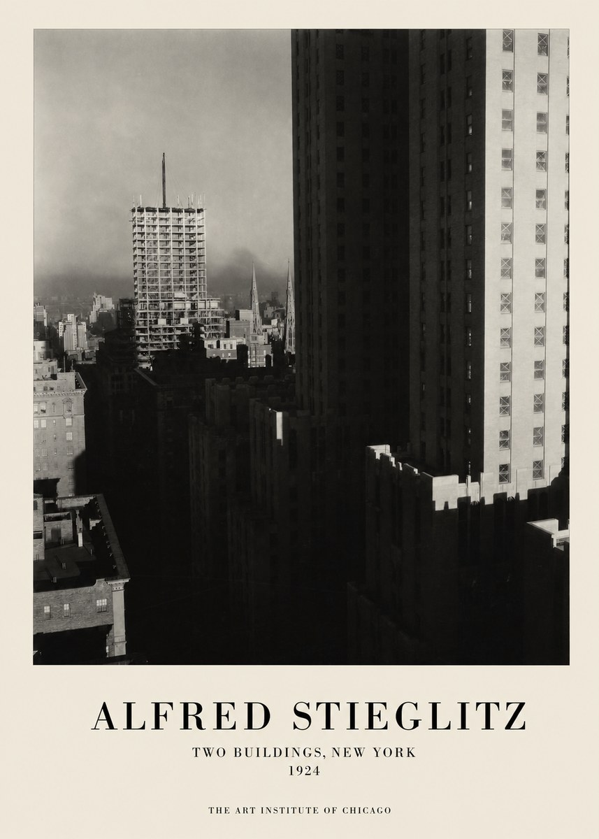 Alfred Stieglitz Two Buildings, New York No1 - Juliste
