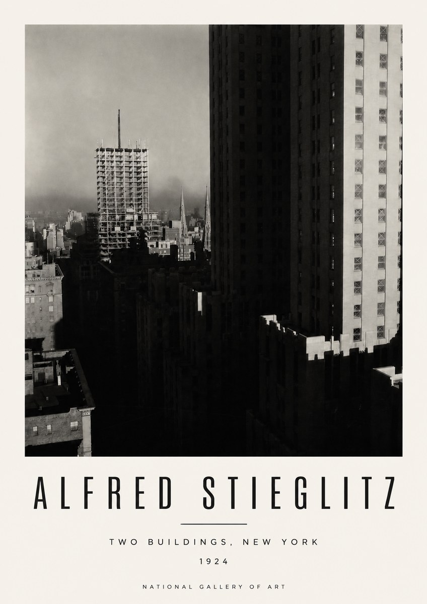 Alfred Stieglitz Two Buildings, New York No4 - Juliste