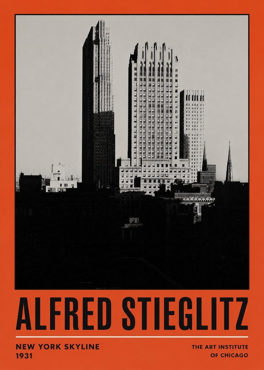 Alfred Stieglitz New York Skyline No2 - Juliste