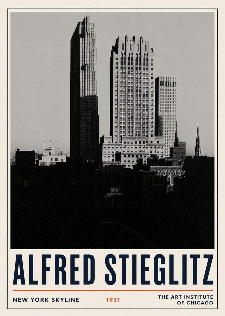 Alfred Stieglitz New York Skyline No3 - Juliste