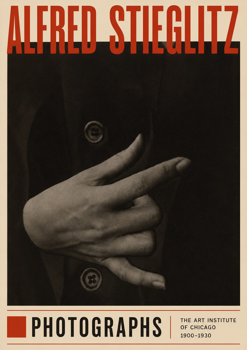 Alfred Stieglitz Hands No4 - Juliste