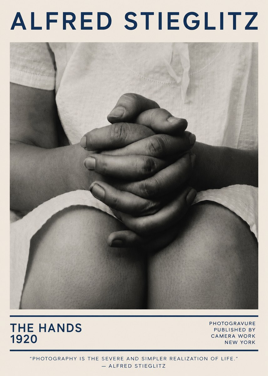 Alfred Stieglitz The Hands No5 - Juliste