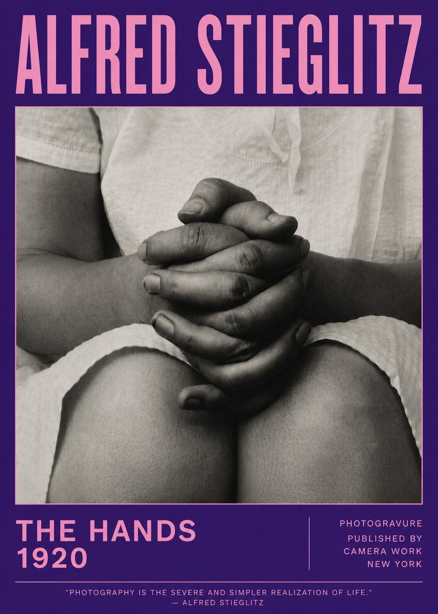 Alfred Stieglitz The Hands No6 - Juliste