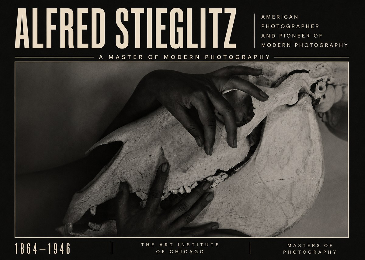 Alfred Stieglitz Georgia O'keeffe - Hands and Skull No5 - Juliste