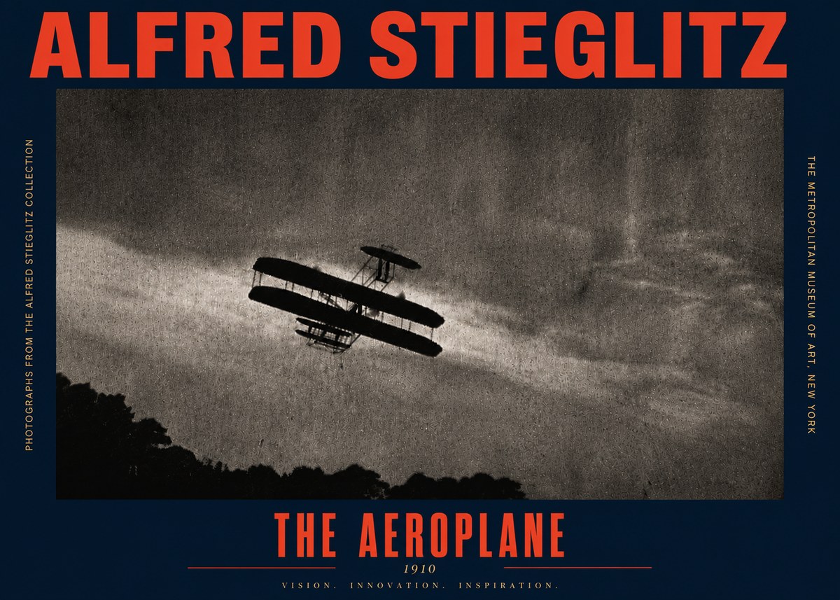Alfred Stieglitz The Aeroplane No6 - Juliste