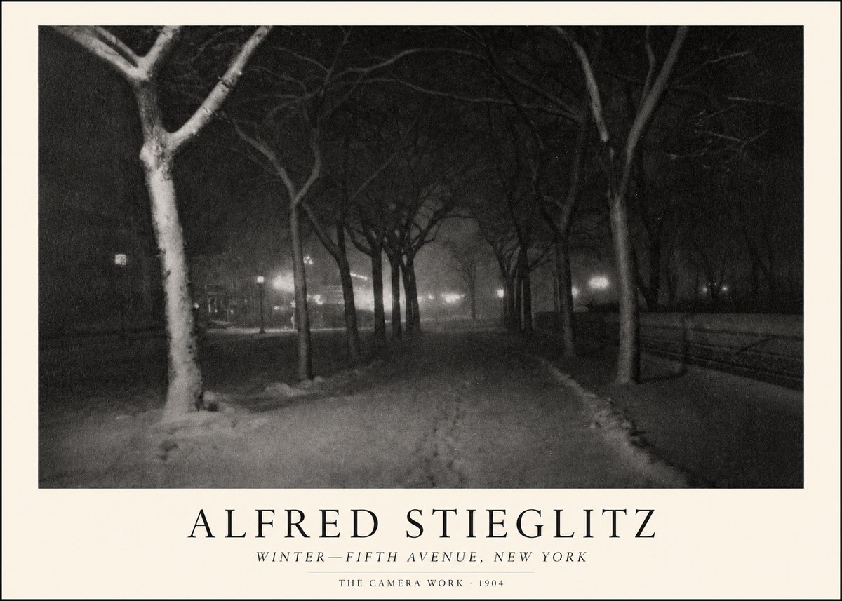 Alfred Stieglitz Winter—fifth Avenue, New York No1 - Juliste