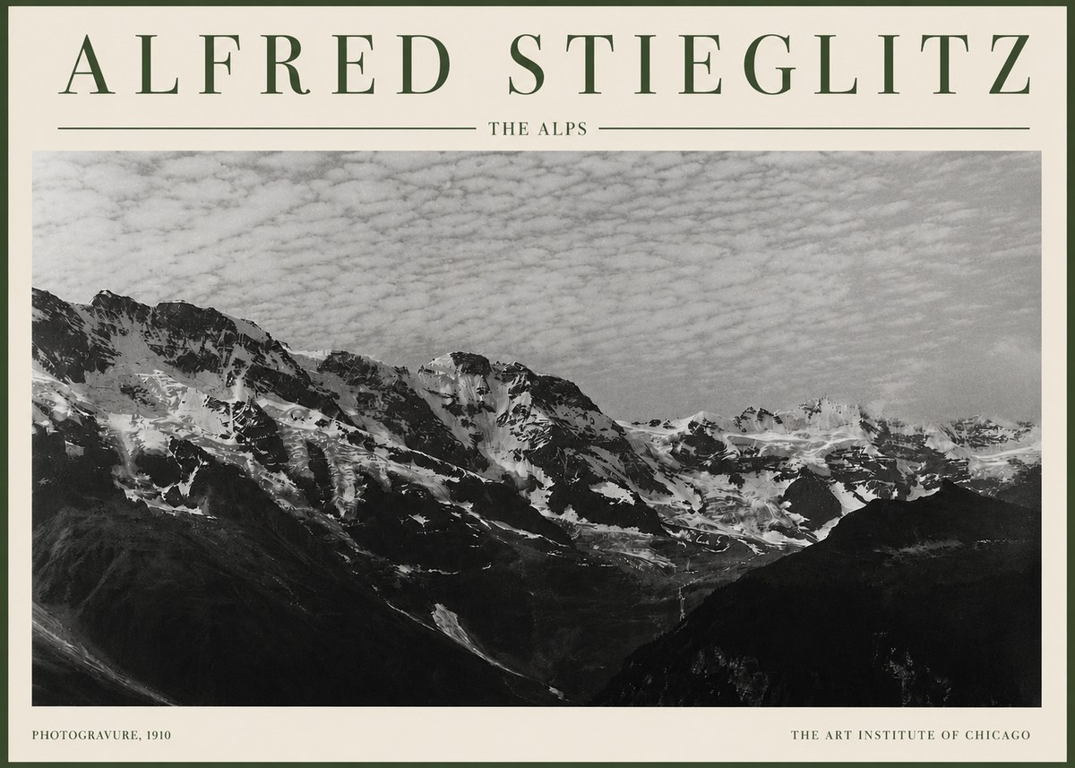 Alfred Stieglitz The Alps No3 - Juliste