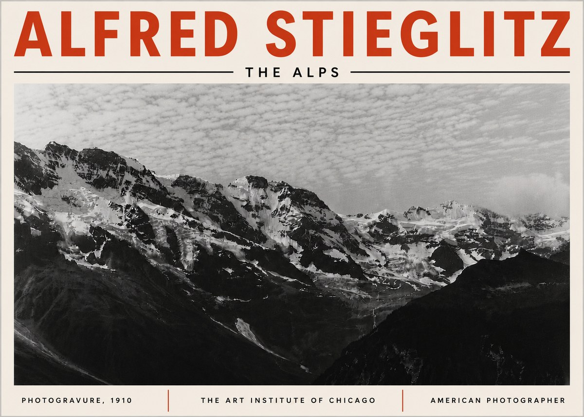 Alfred Stieglitz The Alps No6 - Juliste