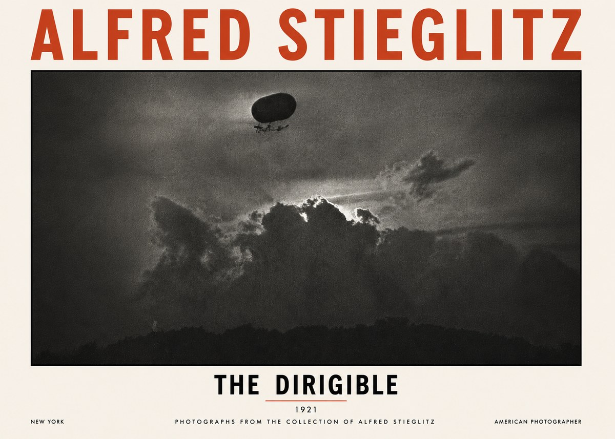 Alfred Stieglitz The Dirigible No6 - Juliste