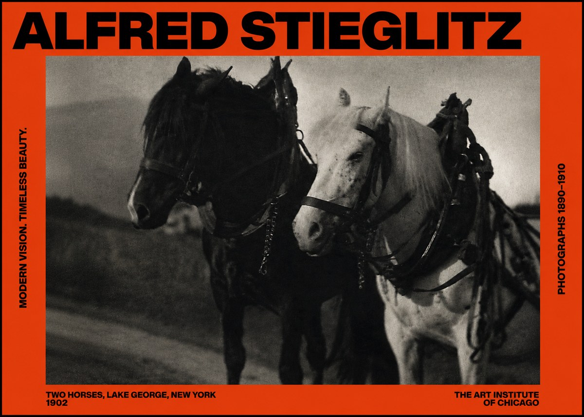 Alfred Stieglitz Two Horses, Lake George, New York No2 - Juliste