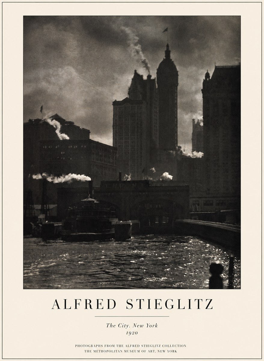 Alfred Stieglitz The City. New York No1 - Juliste