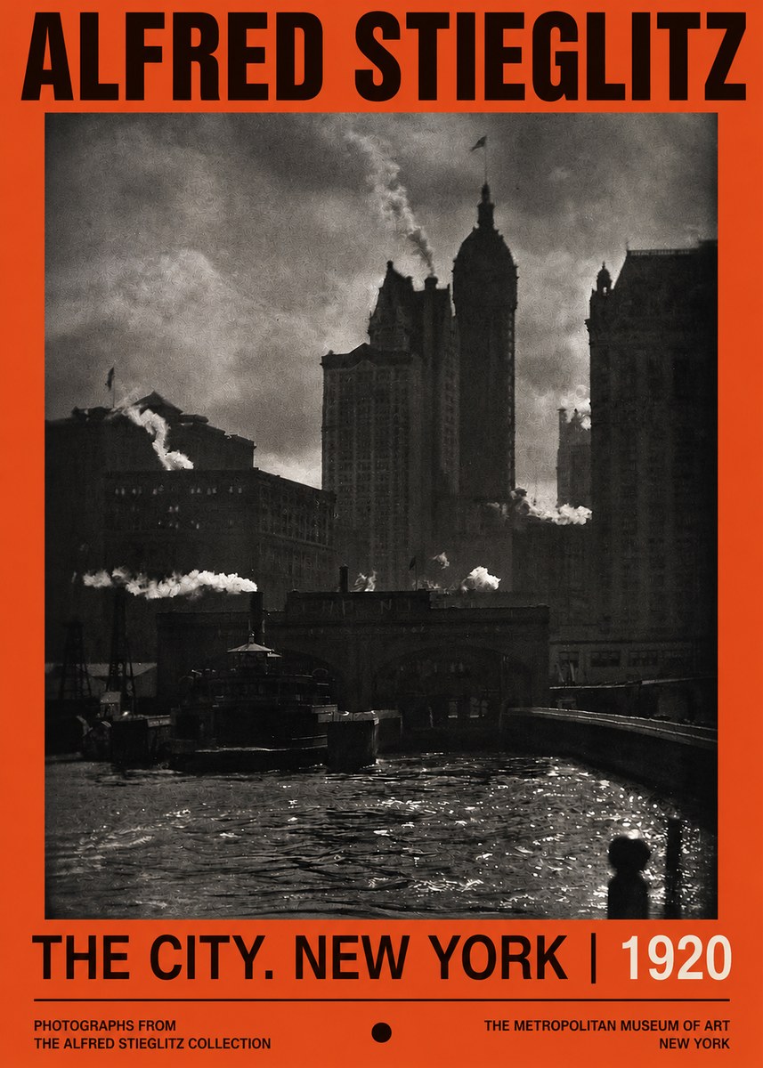 Alfred Stieglitz The City. New York No2 - Juliste