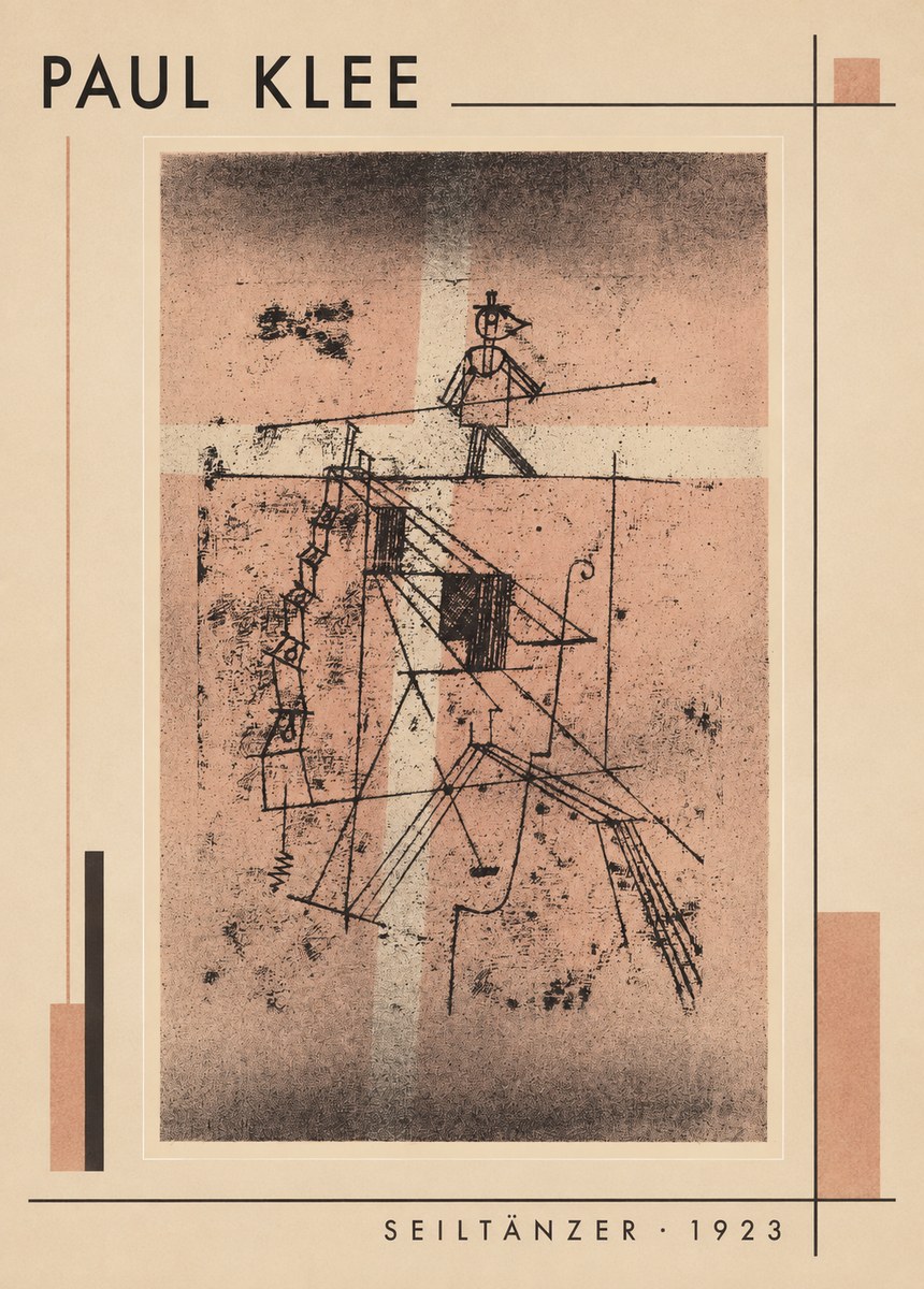 Paul Klee Seiltänzer III No1 - Juliste