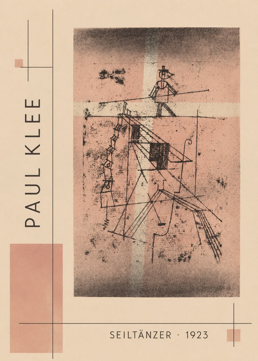 Paul Klee Seiltänzer III No2 - Juliste