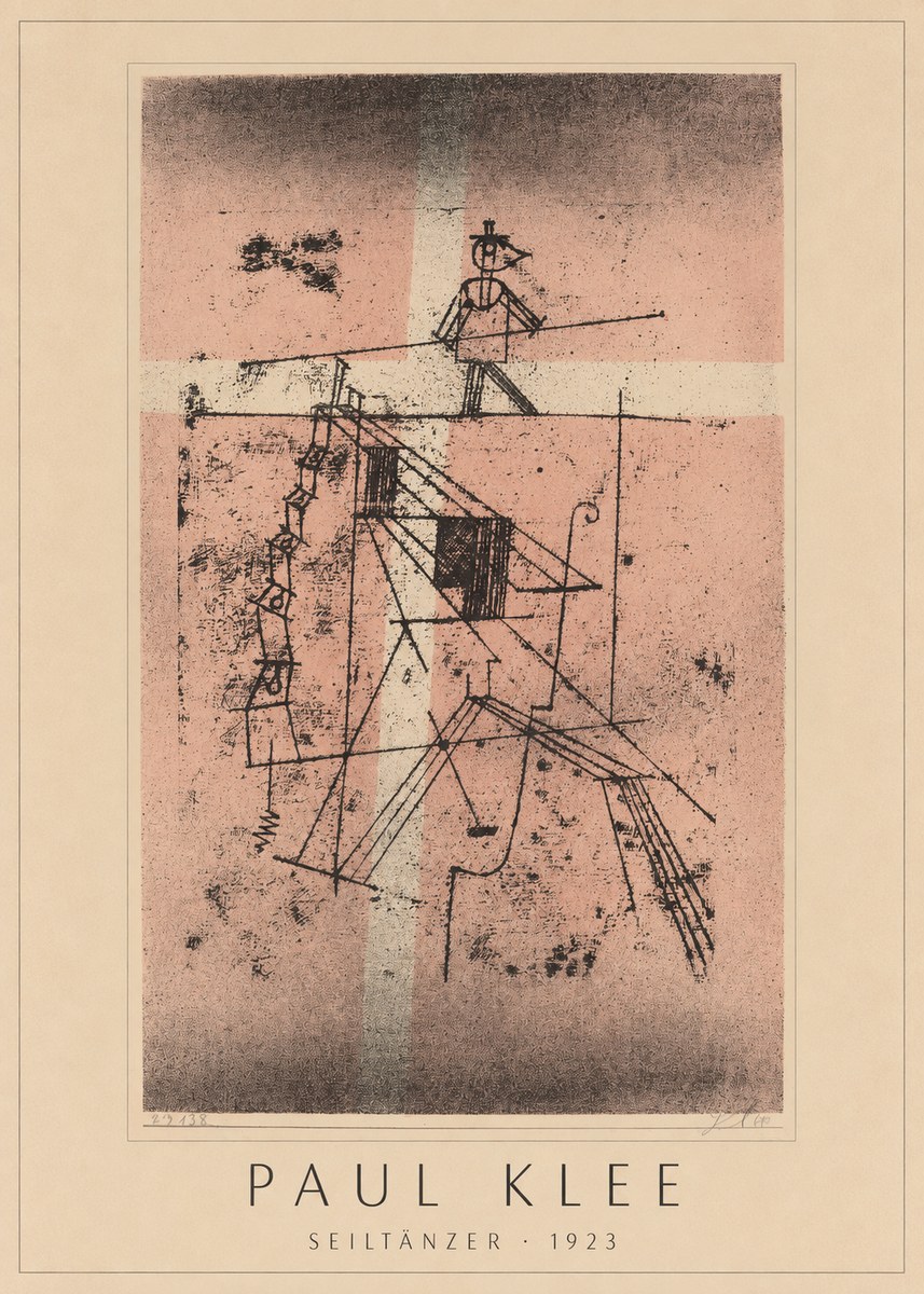 Paul Klee Seiltänzer III No4 - Juliste