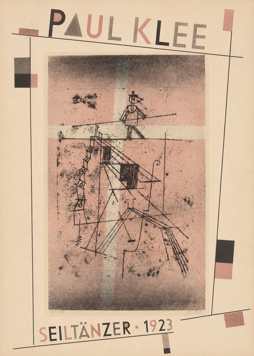 Paul Klee Seiltänzer III No5 - Juliste