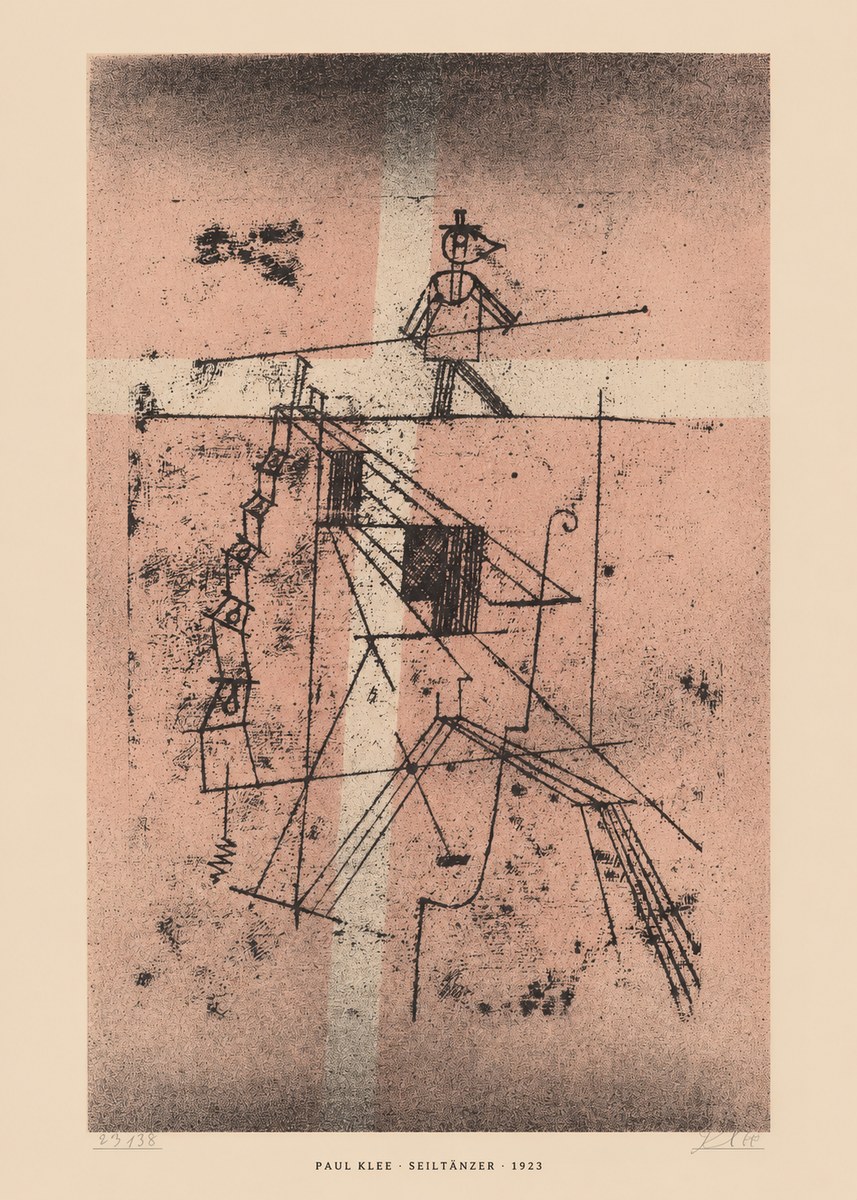Paul Klee Seiltänzer III No6 - Juliste