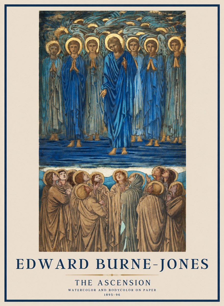 Edward Burne-Jones The Ascension No1 - Juliste