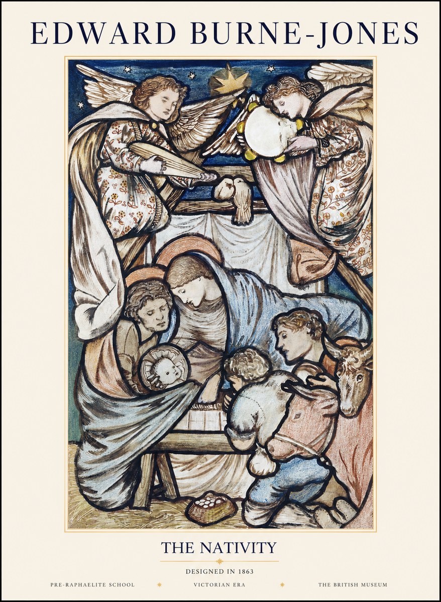 Edward Burne-Jones The Nativity No1 - Juliste