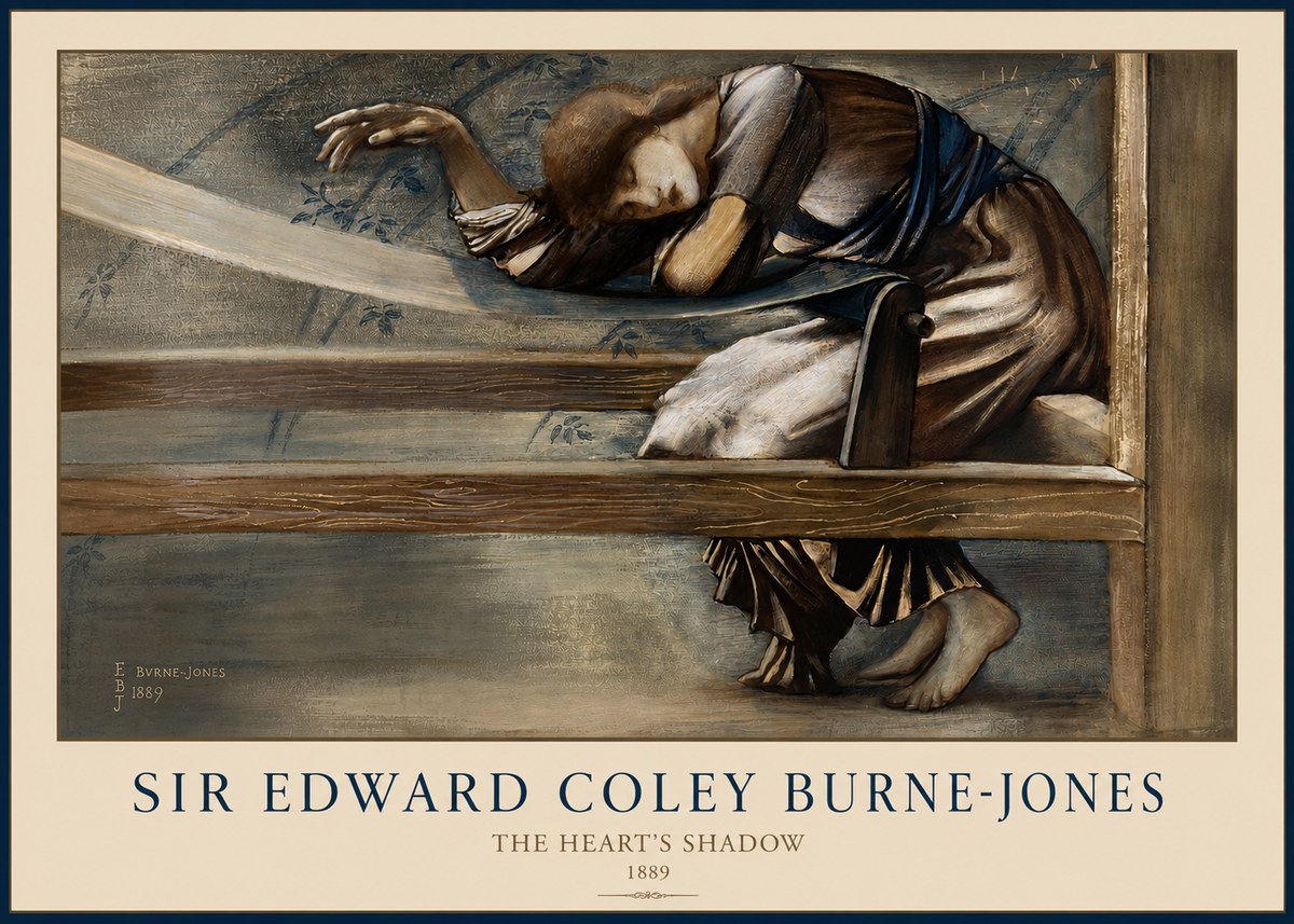 Edward Burne-Jones The Heart's Shadow No2 - Juliste