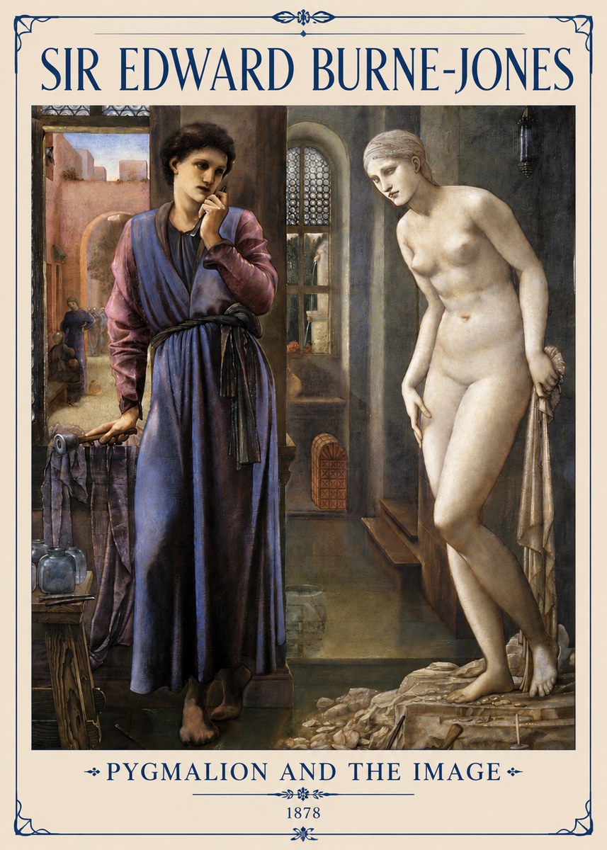 Edward Burne-Jones Pygmalion and the Image No6 - Juliste