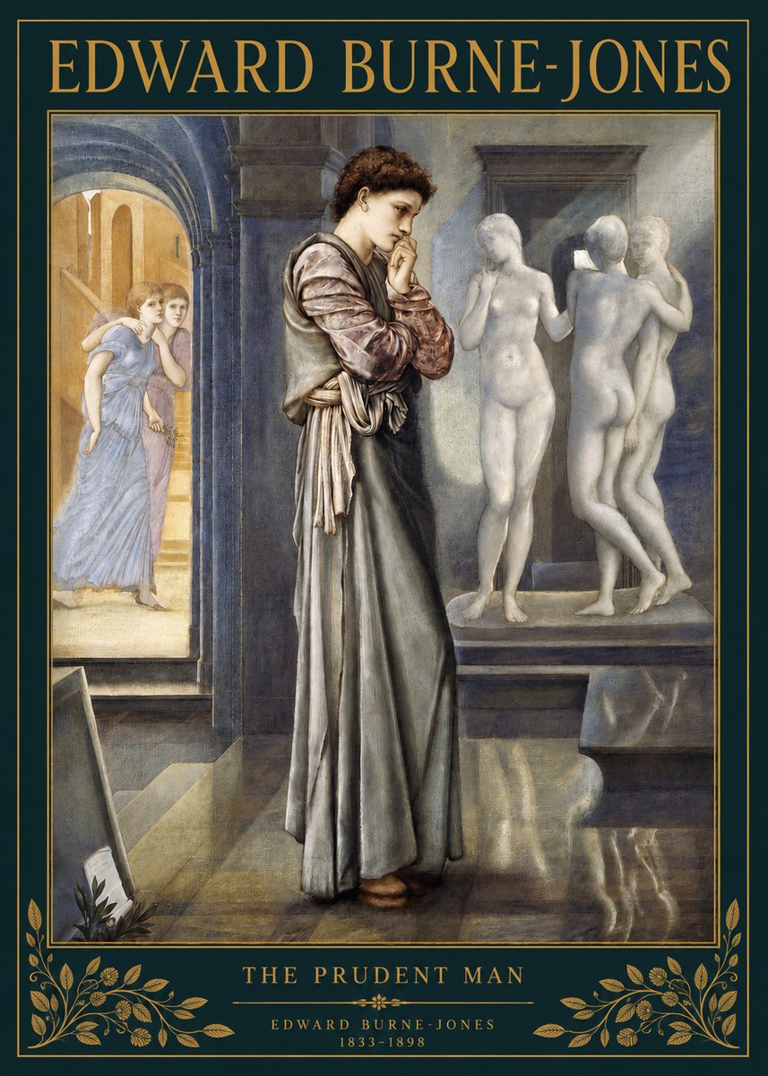 Edward Burne-Jones The Prudent Man No3 - Juliste