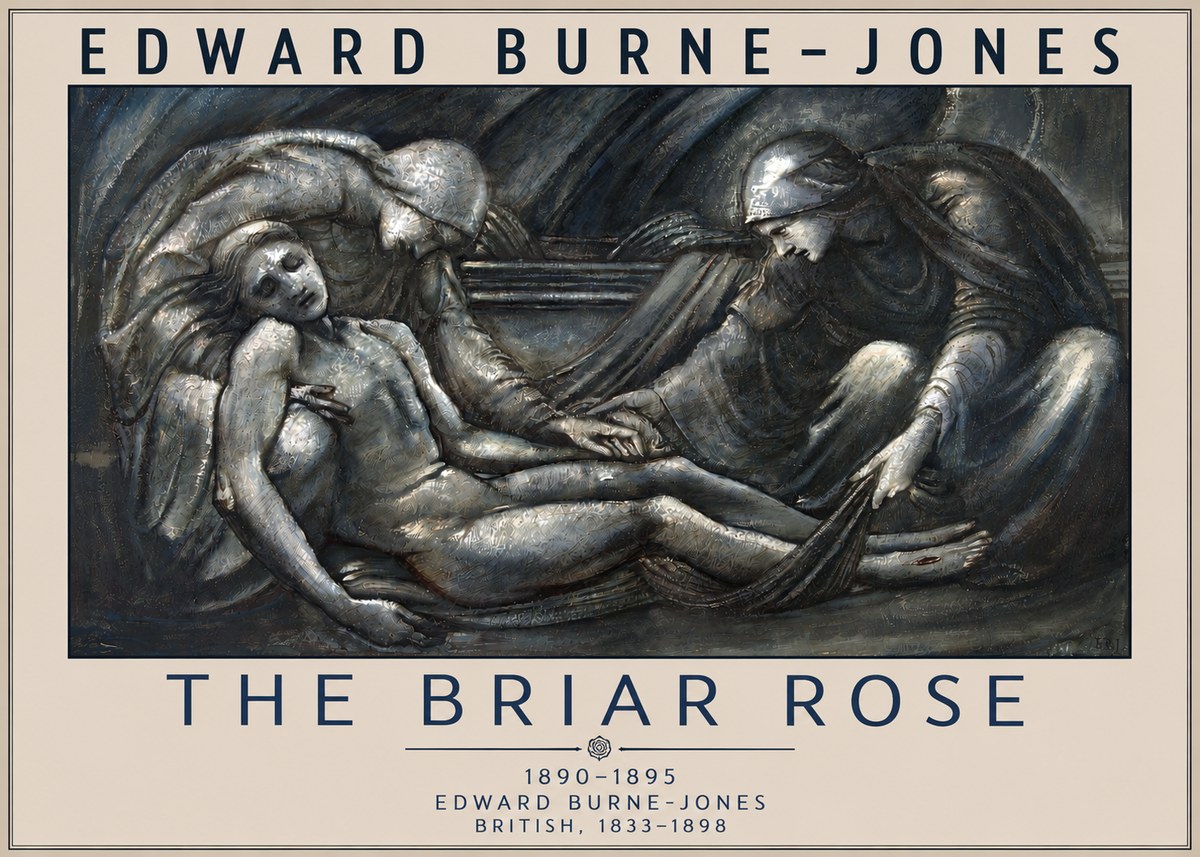 Edward Burne-Jones The Briar Rose No3 - Juliste