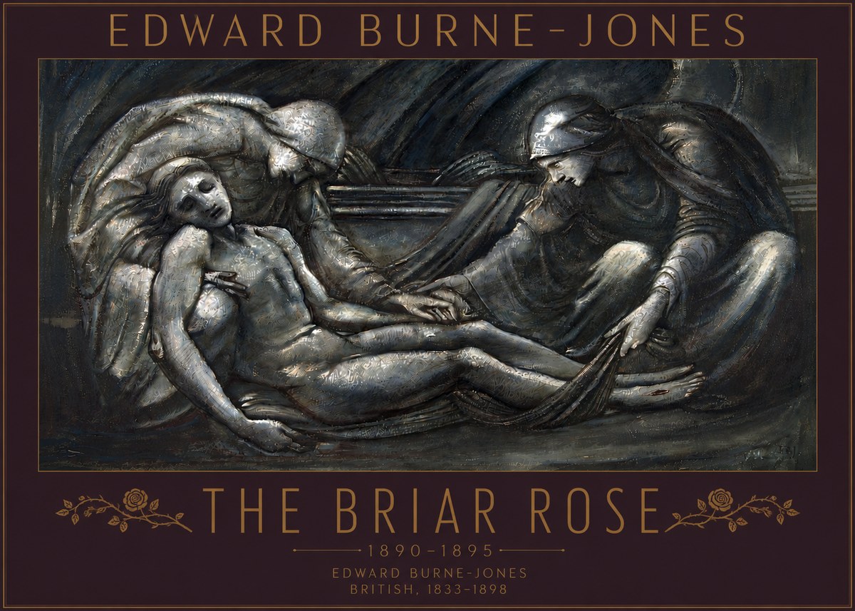 Edward Burne-Jones The Briar Rose No5 - Juliste