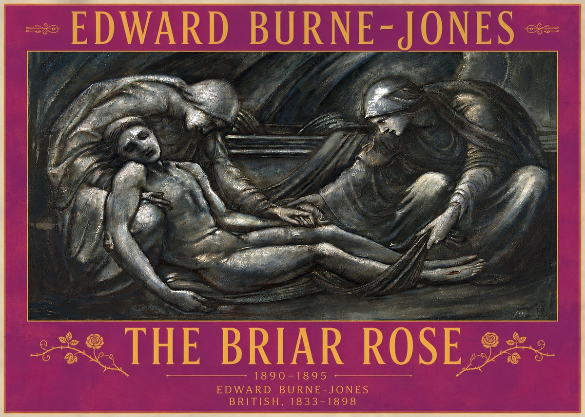 Edward Burne-Jones The Briar Rose No6 - Juliste