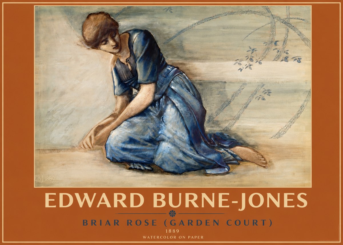 Edward Burne-Jones Briar Rose (Garden Court) No2 - Juliste
