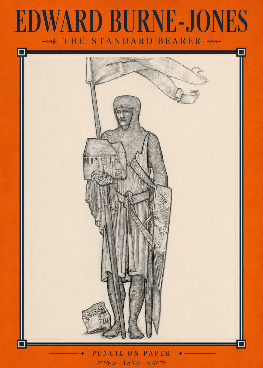 Edward Burne-Jones The Standard Bearer No2 - Juliste
