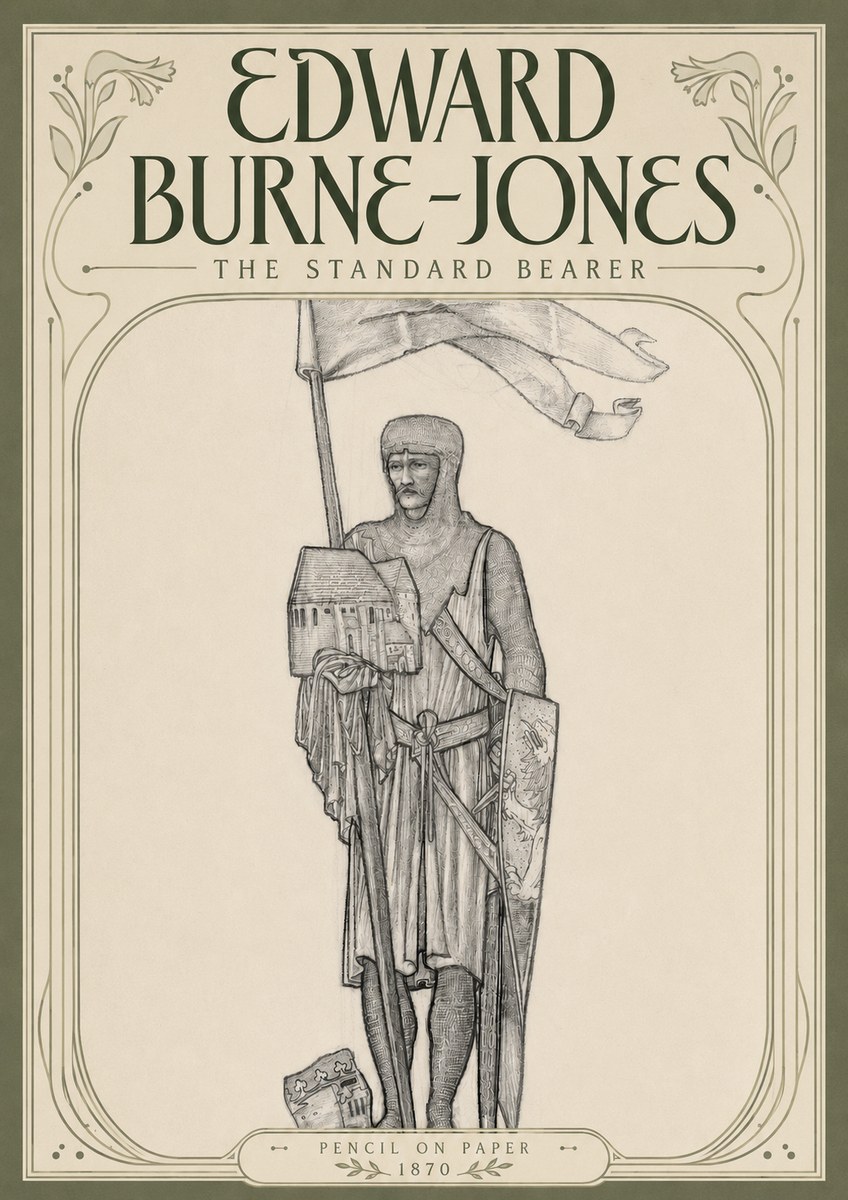 Edward Burne-Jones The Standard Bearer No4 - Juliste