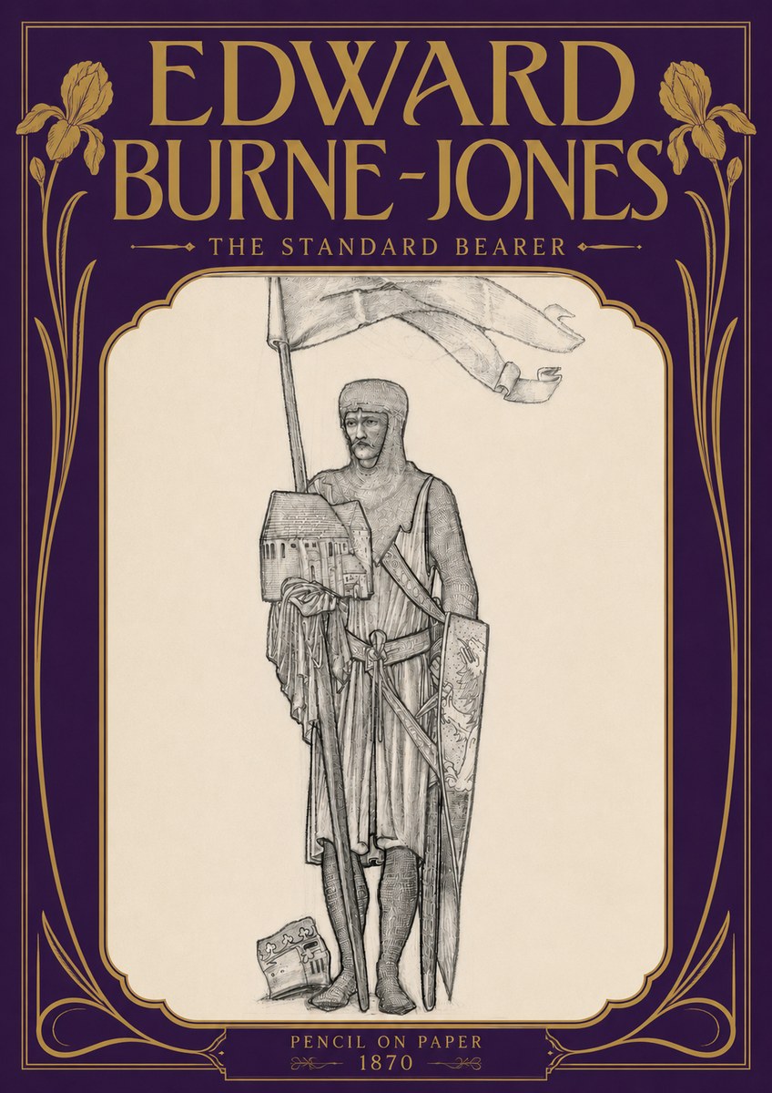 Edward Burne-Jones The Standard Bearer No5 - Juliste