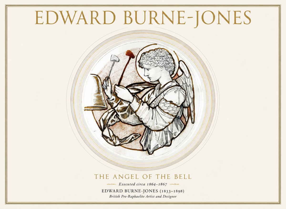 Edward Burne-Jones The Angel of the Bell No1 - Juliste