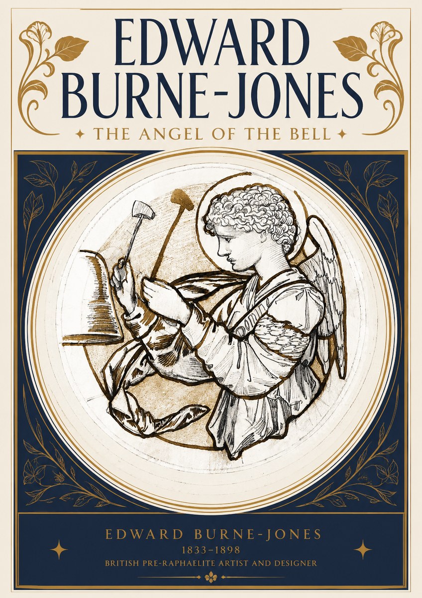 Edward Burne-Jones The Angel of the Bell No3 - Juliste