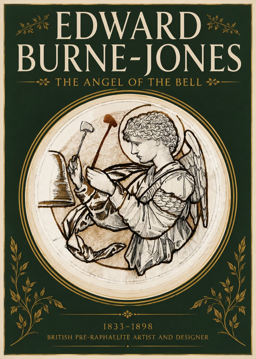 Edward Burne-Jones The Angel of the Bell No4 - Juliste