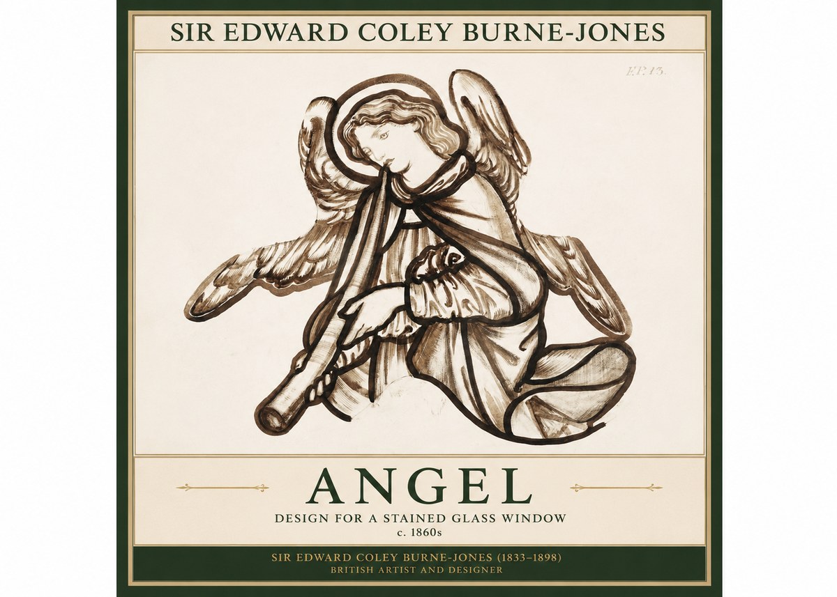 Edward Burne-Jones Angel No1 - Juliste