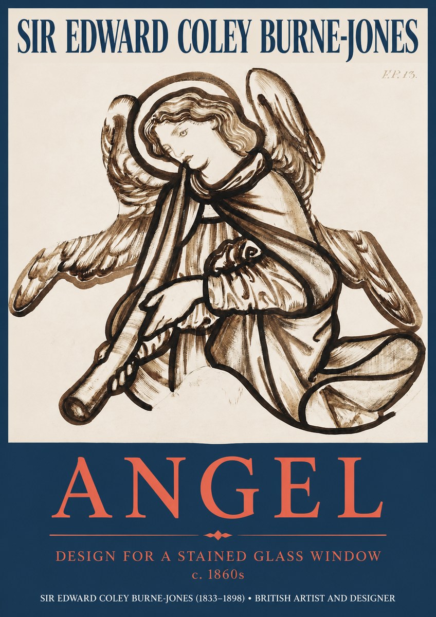 Edward Burne-Jones Angel No2 - Juliste