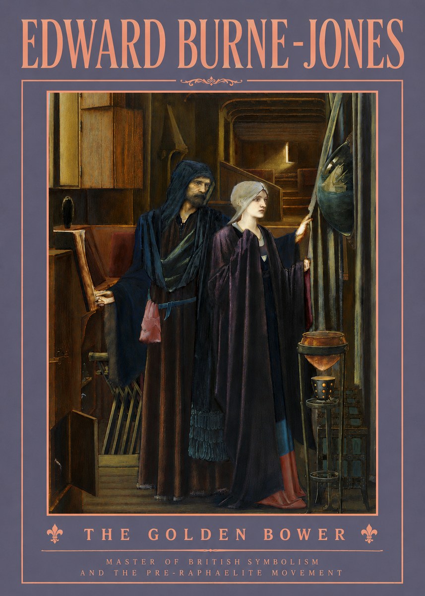 Edward Burne-Jones The Golden Bower No4 - Juliste