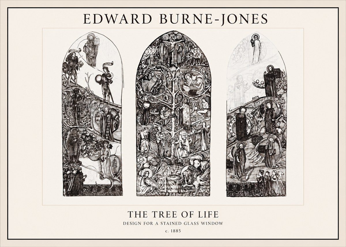Edward Burne-Jones The Tree of Life No1 - Juliste