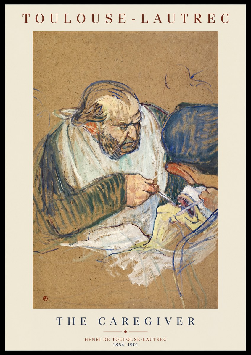 Toulouse-Lautrec The Caregiver No1 - Juliste