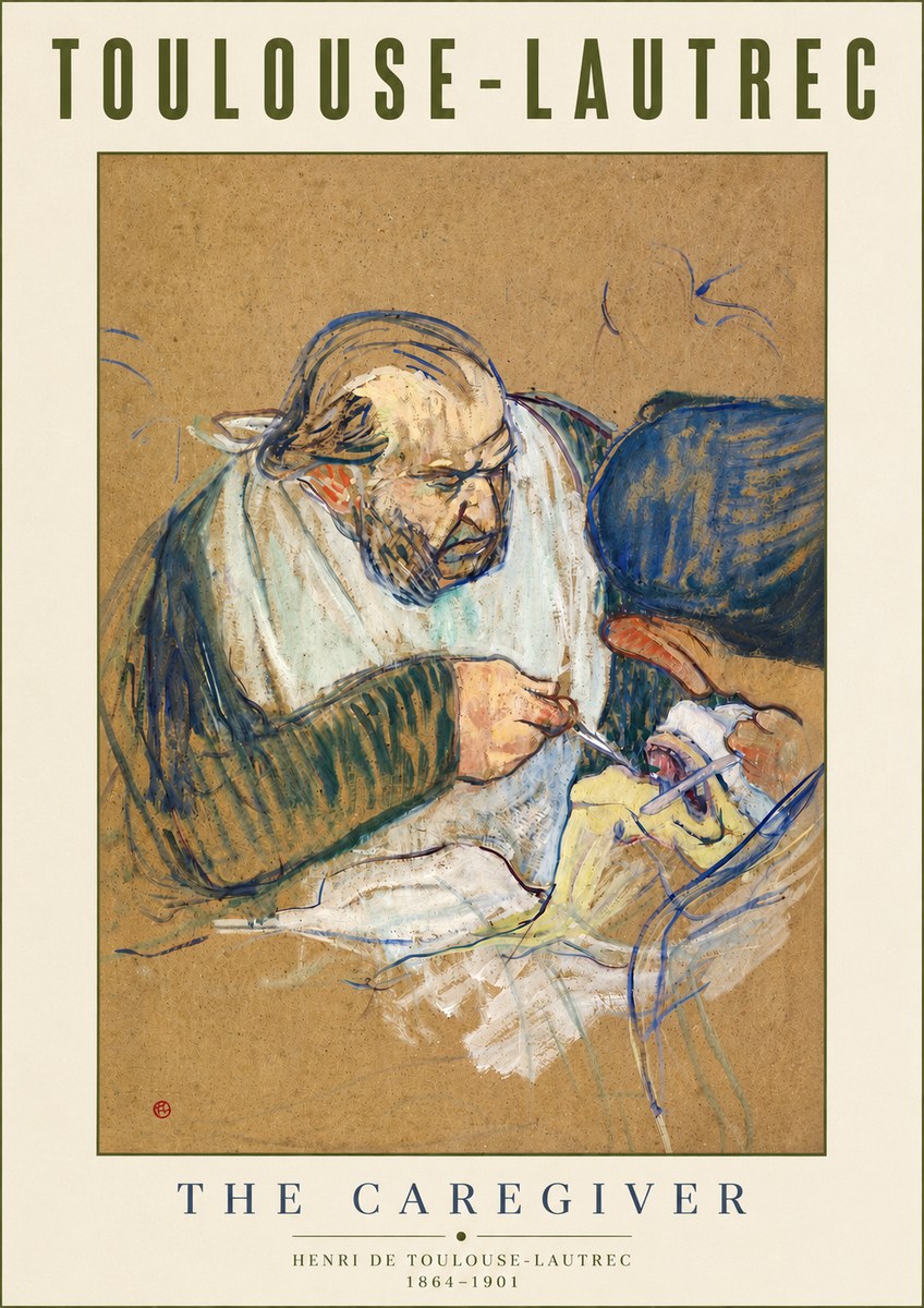 Toulouse-Lautrec The Caregiver No4 - Juliste