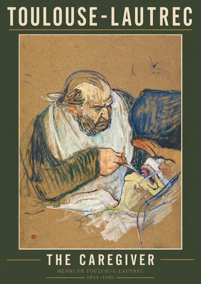 Toulouse-Lautrec The Caregiver No5 - Juliste